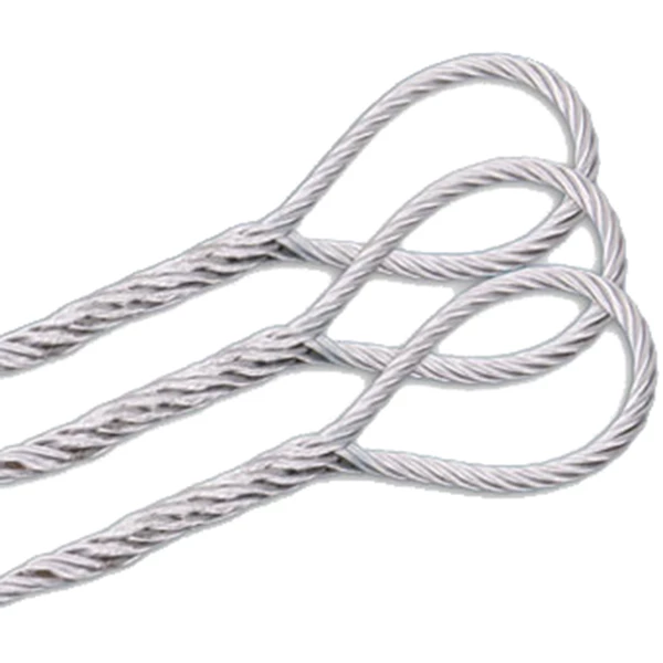 Wire rope sling for lifting equipment of ship